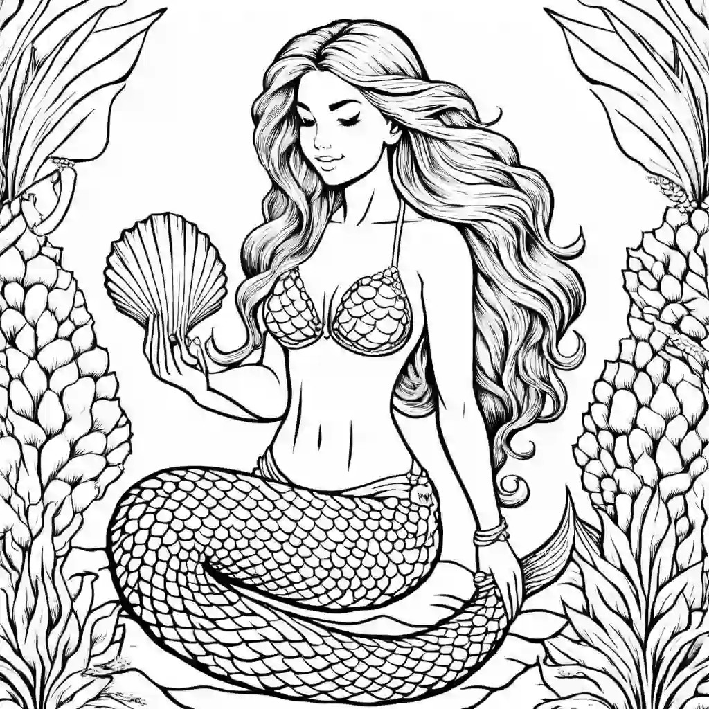 Mermaids_Mermaid with a Seashell_3578.webp